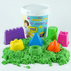 Wonder Sand Bucket with 6 Mould Set (3+ Years) 400 gram sand