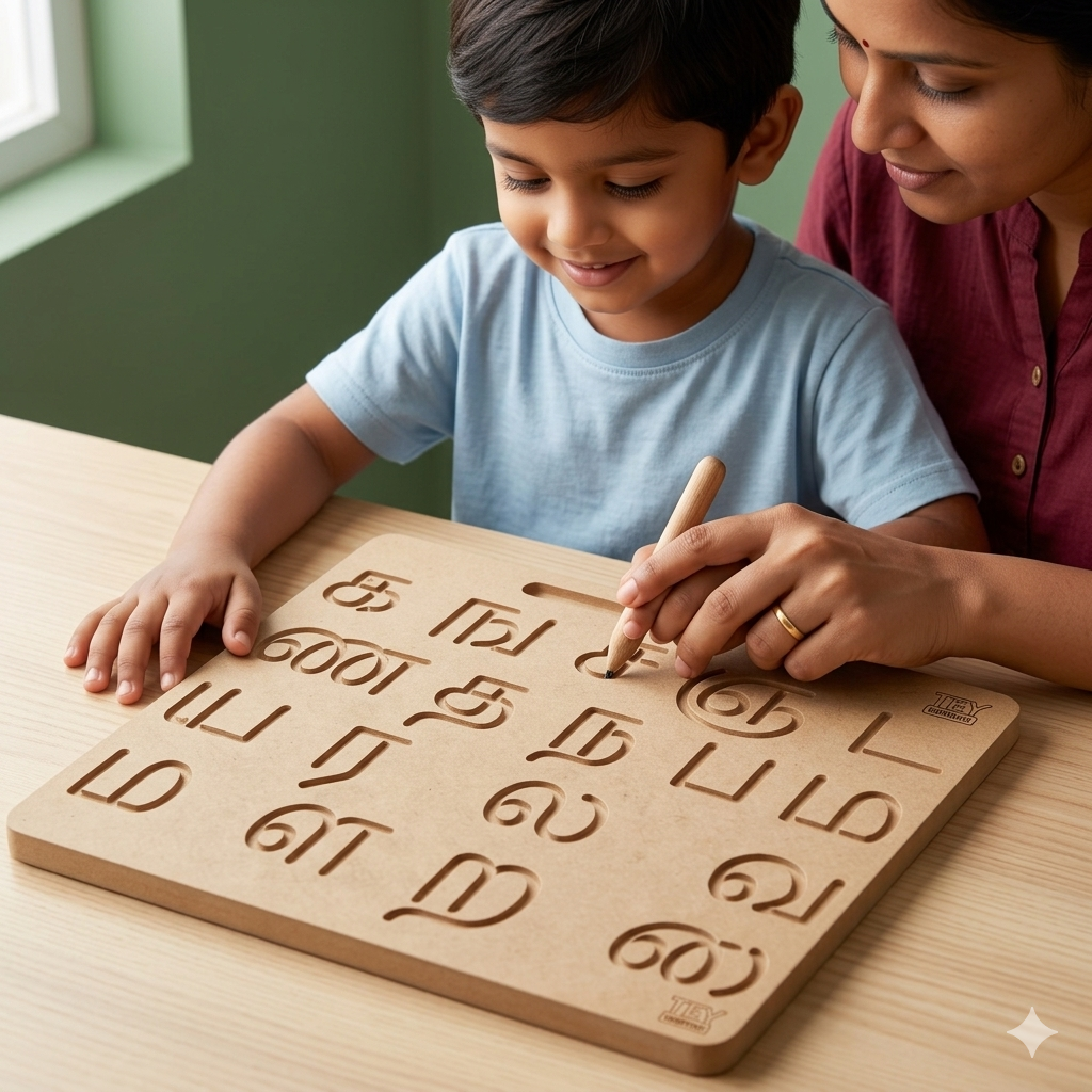4 in 1 Tracing Board combo - English , Tamil and numbers