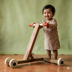 Wooden Baby Walker – Traditional Wooden Walker for Infants & Toddlers DIY