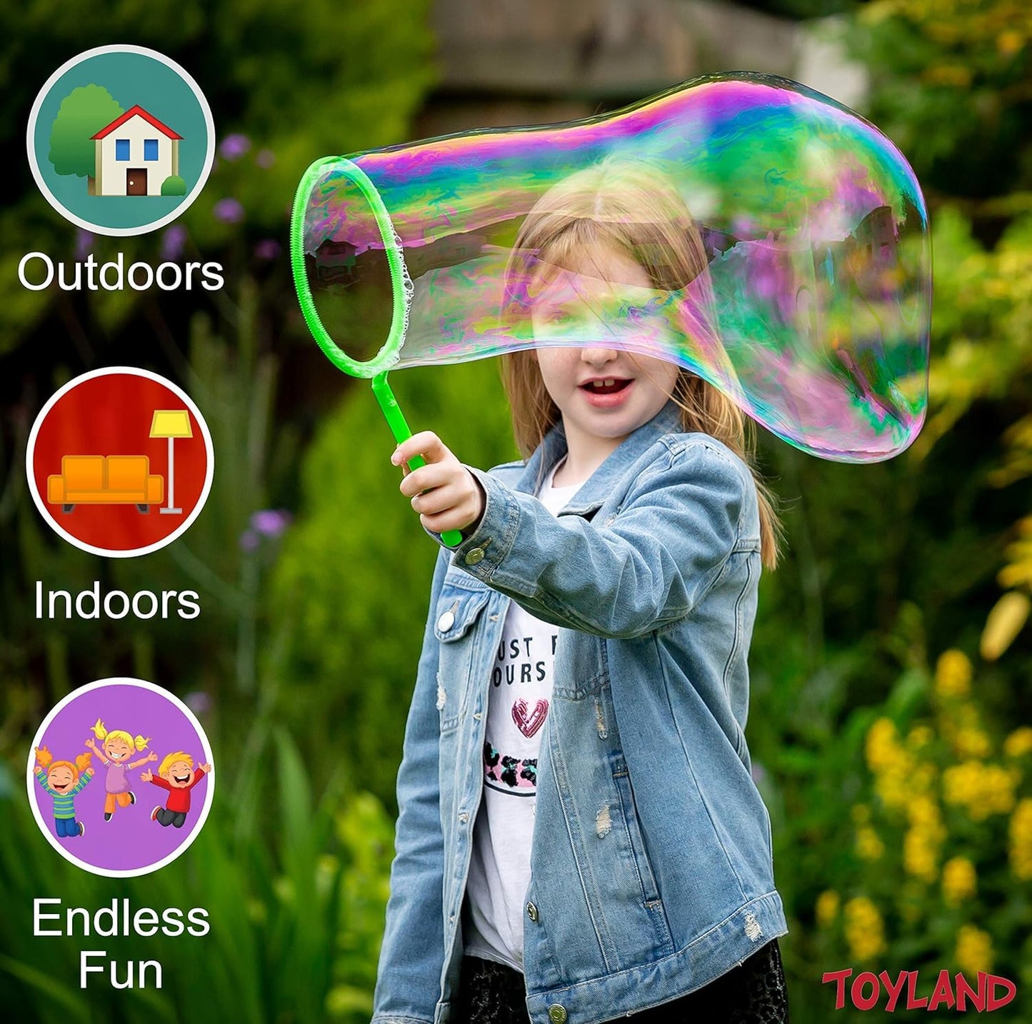 Giant Bubble Making Kit With Solution -Random color Dispatch