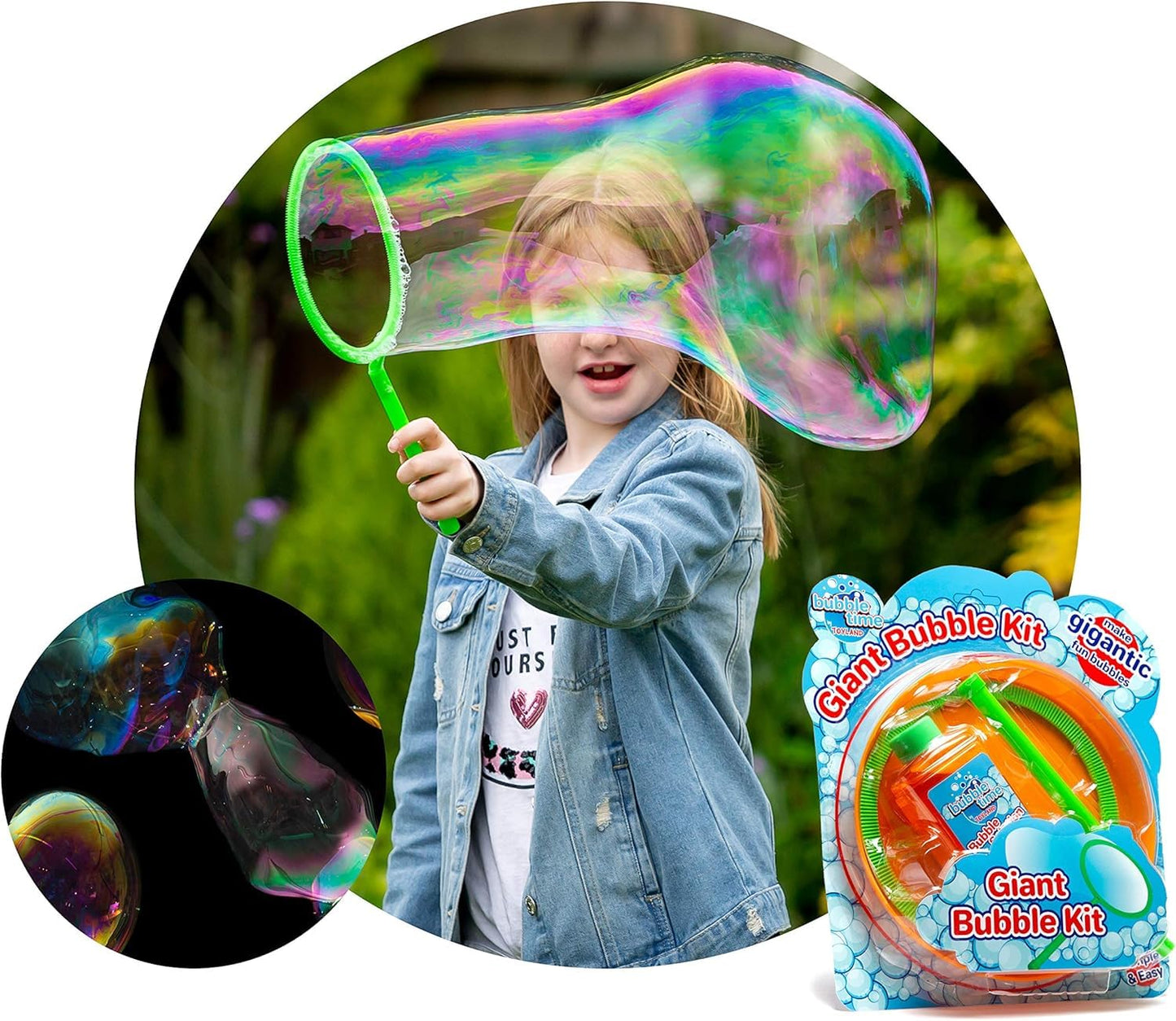 Giant Bubble Making Kit With Solution -Random color Dispatch
