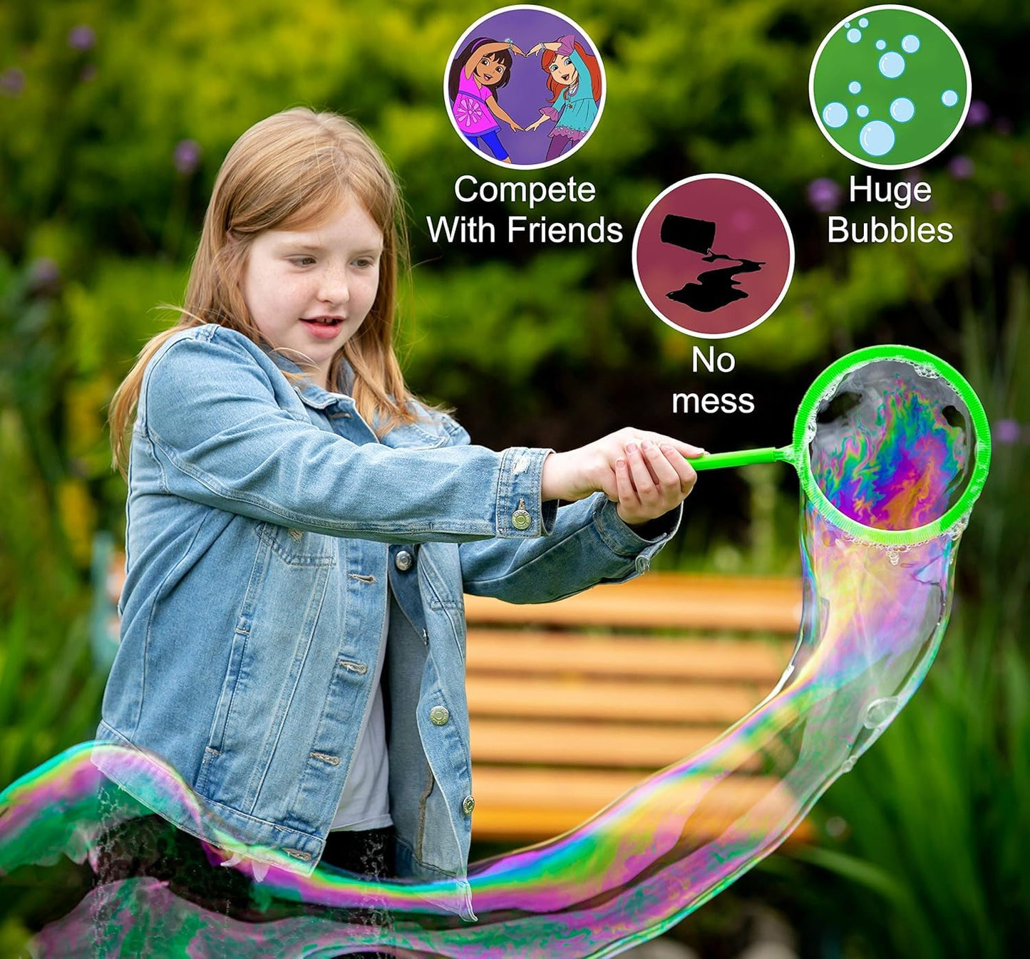 Giant Bubble Making Kit With Solution -Random color Dispatch