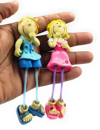 Girl and Boy Lace Fridge Magnet - Any 1 Piece Random
