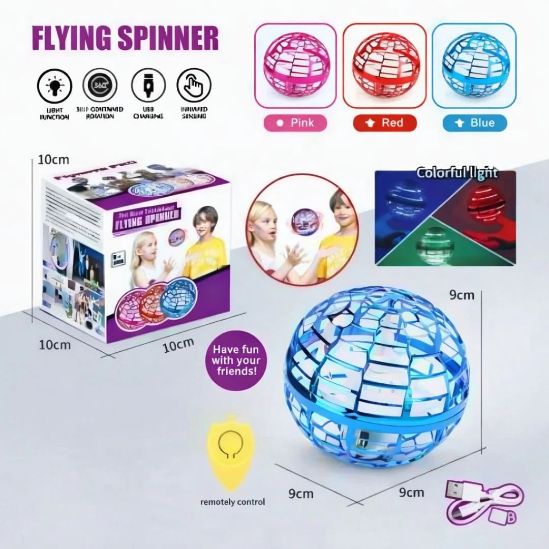 Gyrosphere Flying Spinner (Dynamic RGB Lights) -Rechargeable Any 1