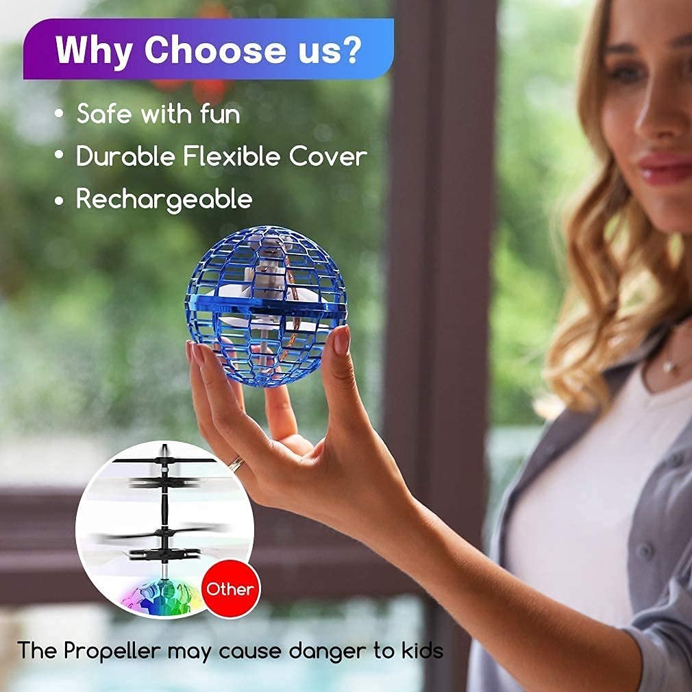 Gyrosphere Flying Spinner (Dynamic RGB Lights) -Rechargeable Any 1