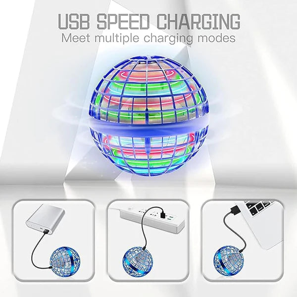 Gyrosphere Flying Spinner (Dynamic RGB Lights) -Rechargeable Any 1