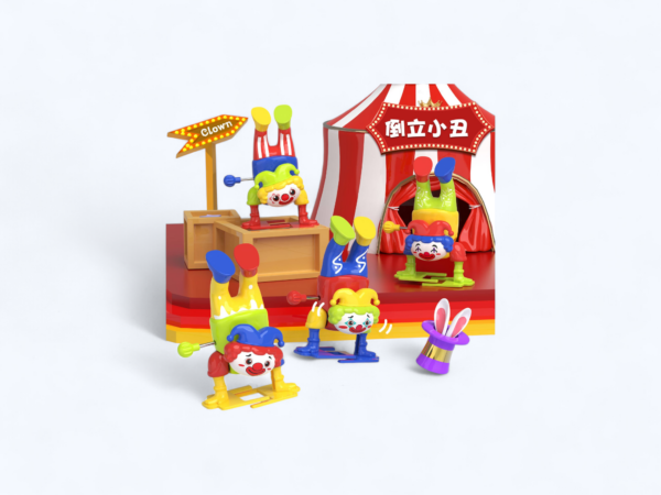 Handstand Walking Clown Windup Toy -Any 1