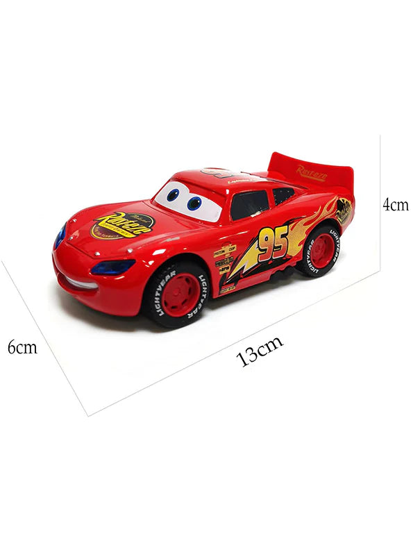 Heavy Metal Diecast Disney Kid Cars Pixar Friction Cars Glow Racers - Red Mcqueen