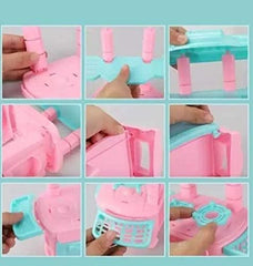 Hello Kitty Miniature Plastic Kitchen Set - 47 pieces Pretend play Set