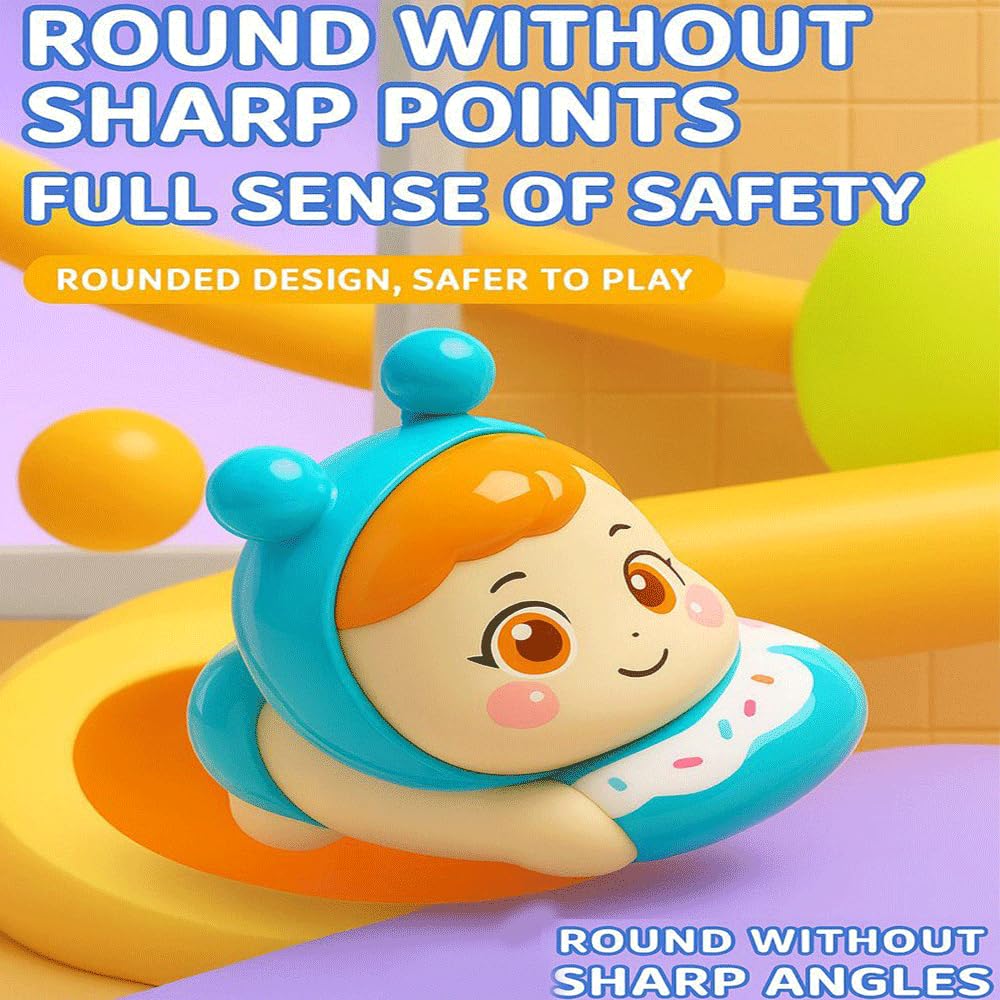 Hello Komi Toy for Kids, Crawling Kitty Action Figure Movable Toy for Donut Babies- Any 1