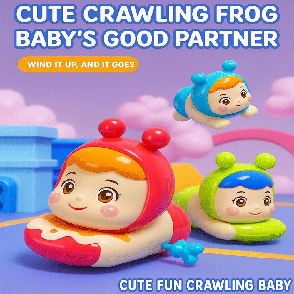 Hello Komi Toy for Kids, Crawling Kitty Action Figure Movable Toy for Donut Babies- Any 1