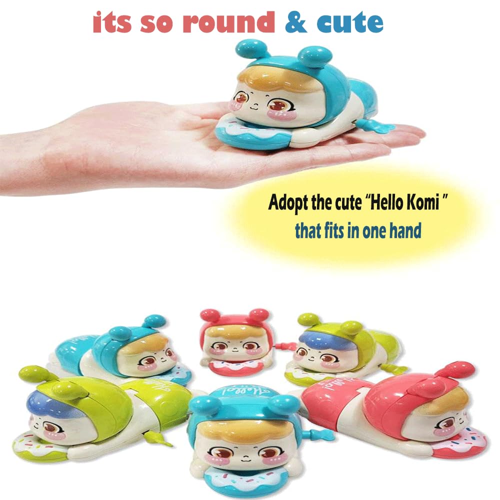 Hello Komi Toy for Kids, Crawling Kitty Action Figure Movable Toy for Donut Babies- Any 1