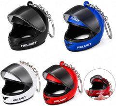 Helmet Keychain, Cute Compact and Super Bright, Flip Mini Motorcycle Helmet Keychain with Movable Visor, Easy to Carry Any 1