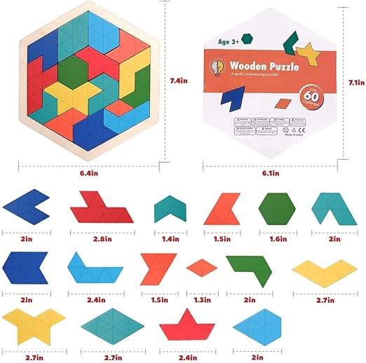 Hexagon Rangoli Puzzle