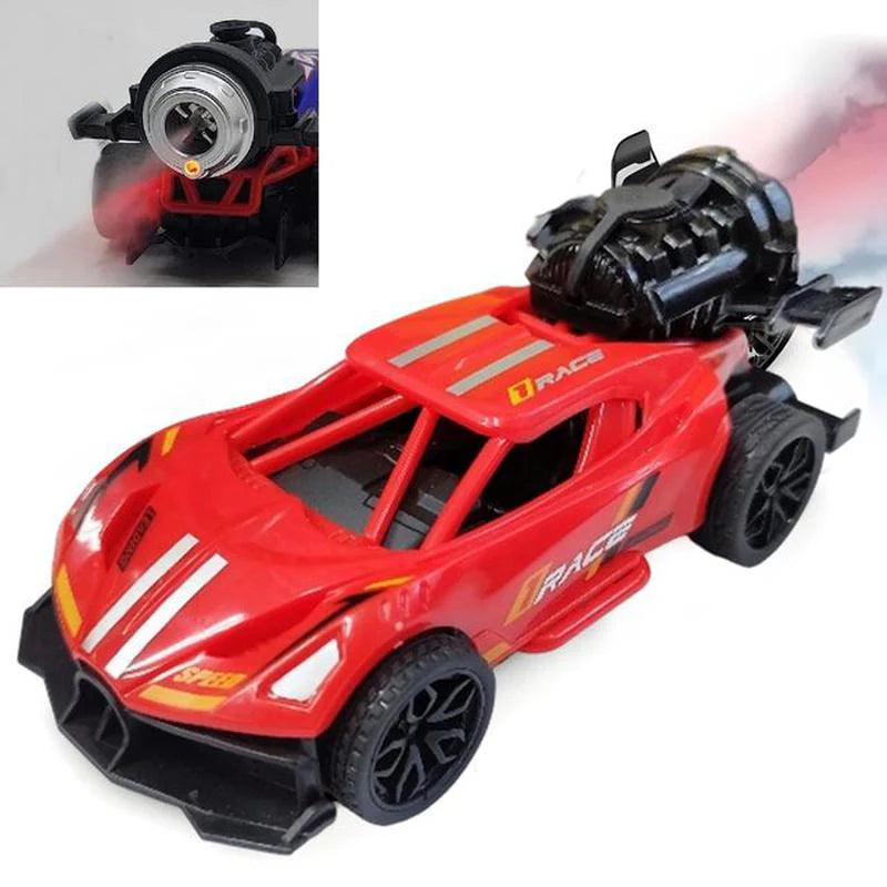 High-Performance Street Racing Car Mini Metal Pull-Back Vehicle with Realistic Smoke & Light Effects Realistic Alloy Model - Any 1