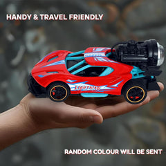 High-Performance Street Racing Car Mini Metal Pull-Back Vehicle with Realistic Smoke & Light Effects Realistic Alloy Model - Any 1