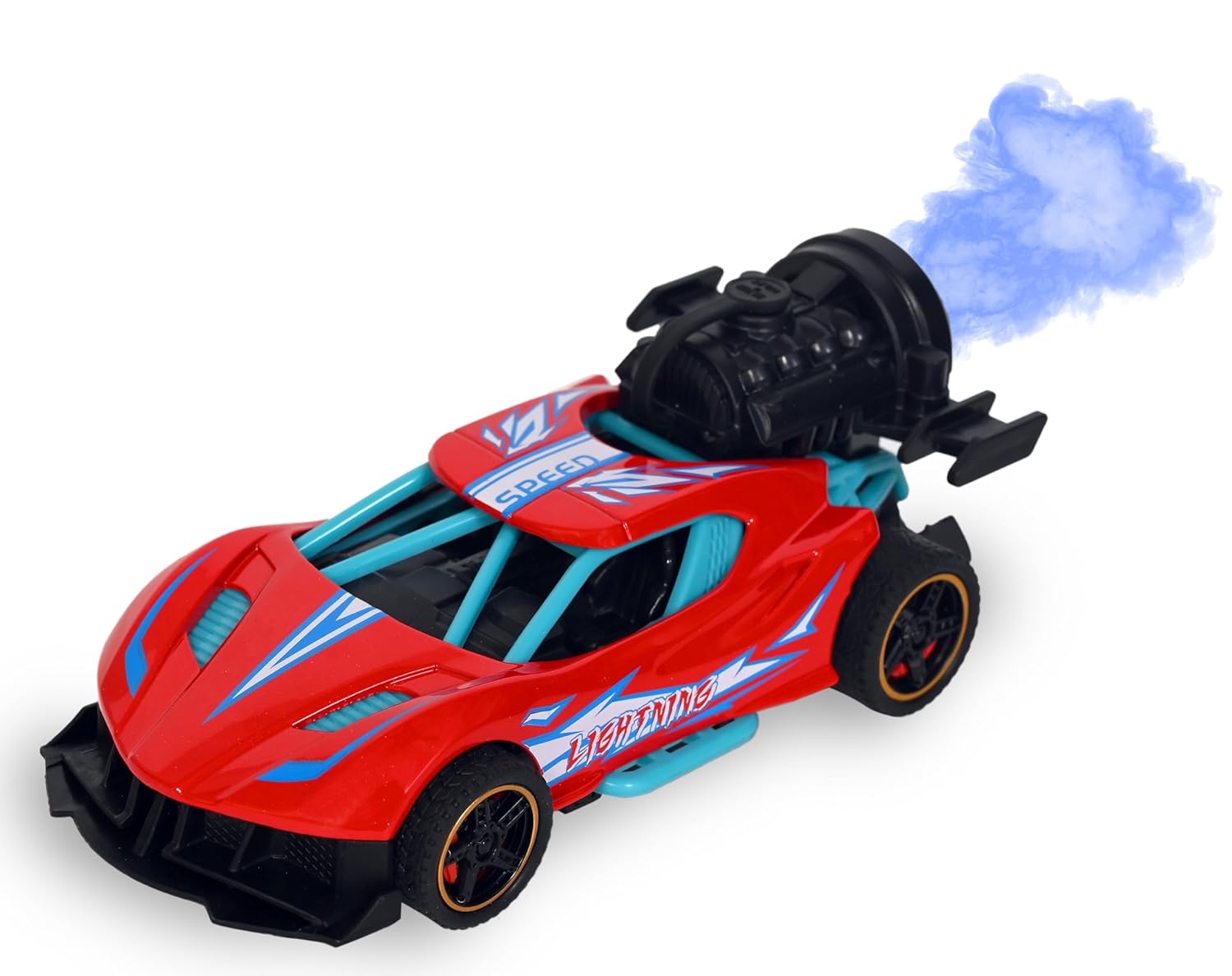 High-Performance Street Racing Car Mini Metal Pull-Back Vehicle with Realistic Smoke & Light Effects Realistic Alloy Model - Any 1