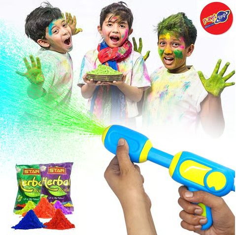 Holi Pressure Water Gun Pichkari Tank Backpack-1.5 Litre Water Gun - Any 1 Random