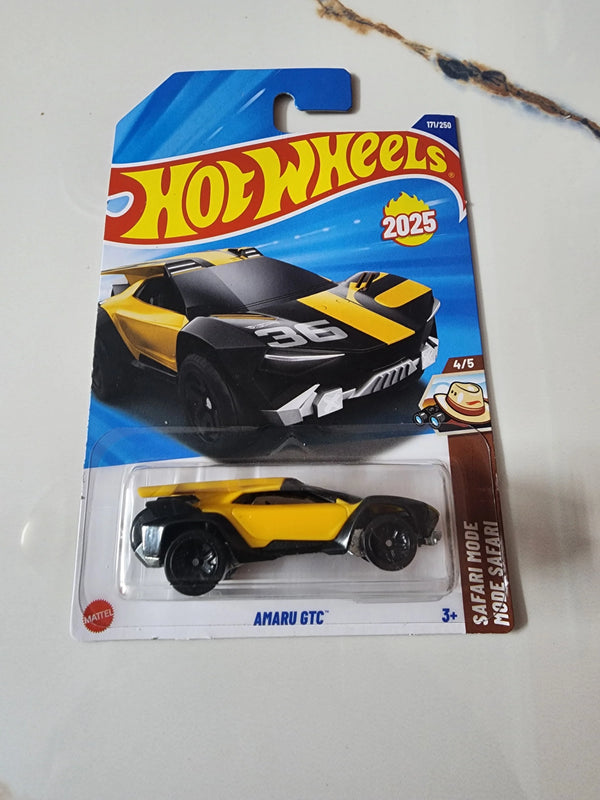 Hot Wheels Amaru GTC - Yellow - With Metal Base (Uncarded - New)
