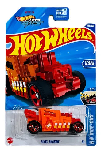 Hot Wheels Pixel Shaker - Orange