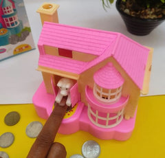 House Puppy Dog saving Bank for kids Coin Bank  (Pink)