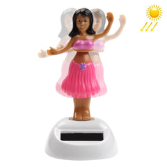 Hula Girl Solar Powered Funny Hawaii Dancing Toys for Car Dashboard Decoration Home Decor