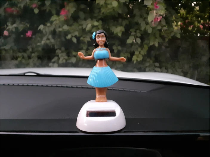 Hula Girl Solar Powered Funny Hawaii Dancing Toys for Car Dashboard Decoration Home Decor