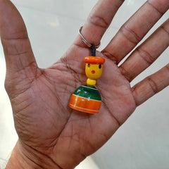 Wooden girl Key chain - Any 1