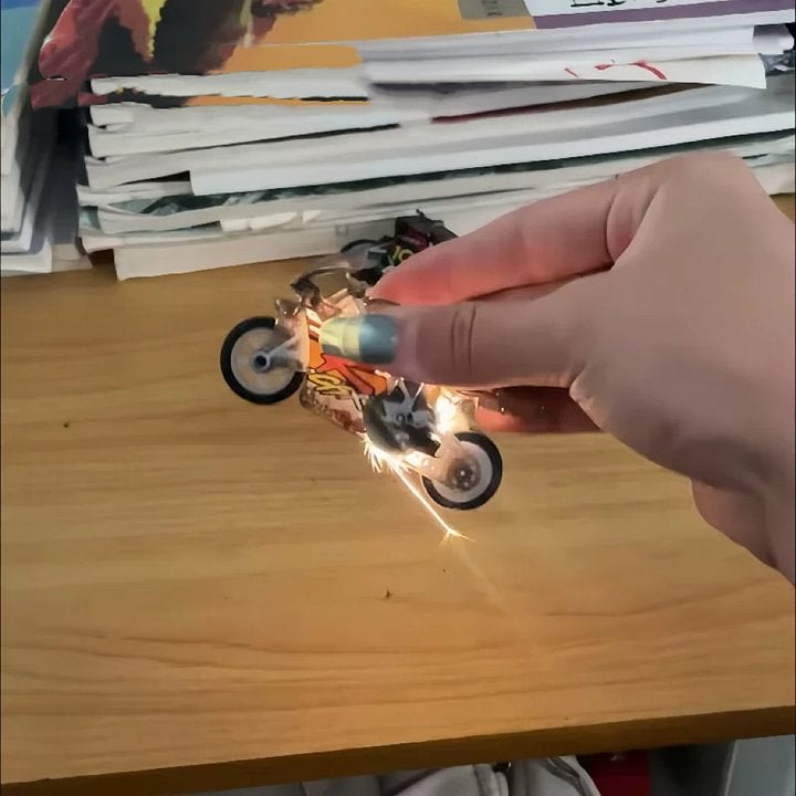Spark Bike Key chain- Friction Powered Fire Ignite Bike - Any 1