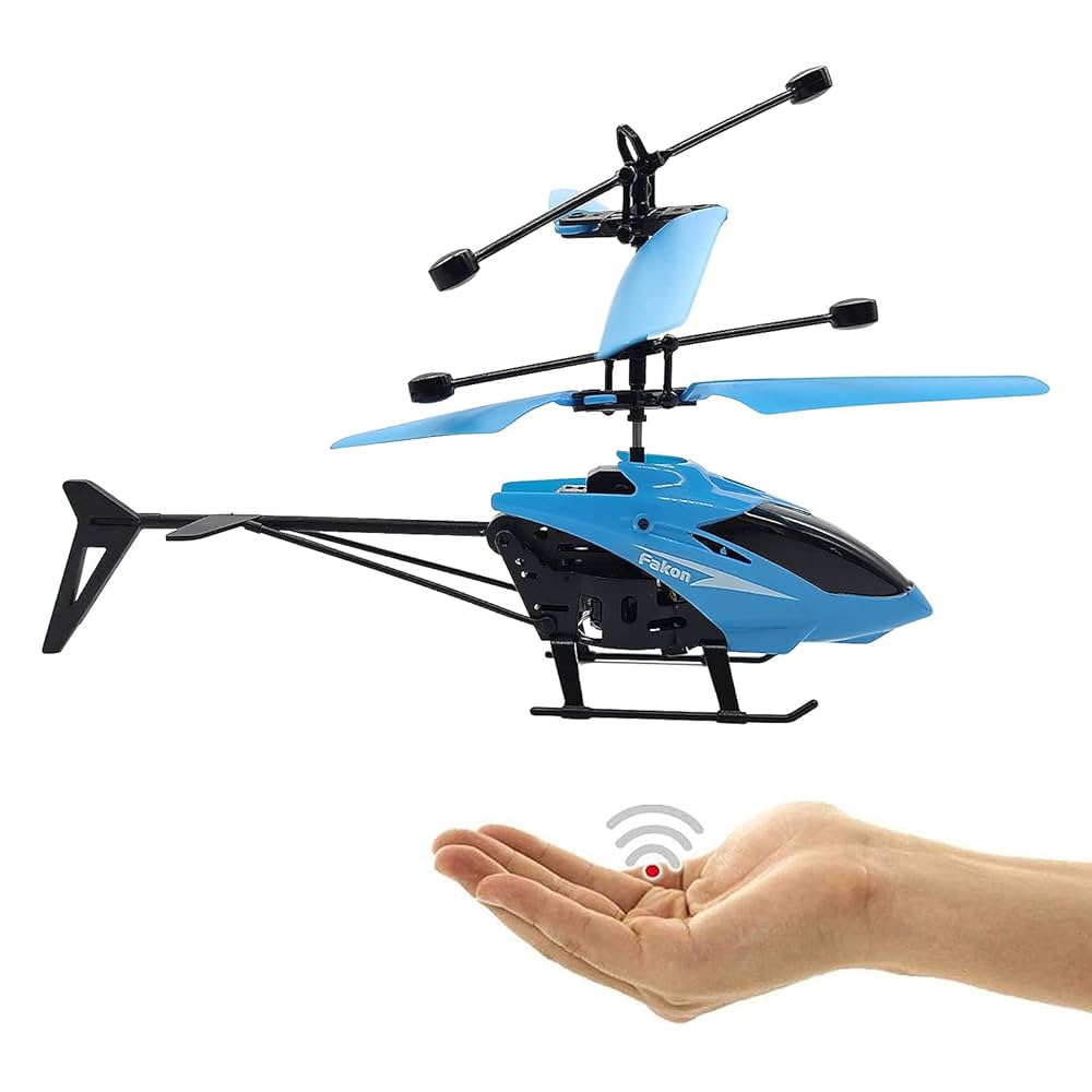 Flying Remote Control Induction Flying RC Helicopter - Remote Control with Charging Cable ...