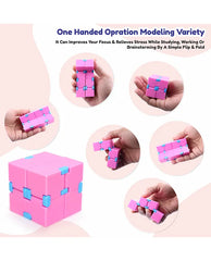 Infinity Cube - Fidget Toy Stress Relieving Fidgeting Game for Kids and Adults