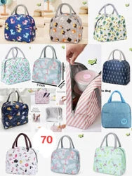 Insulated Lunch bag with partition -  Any 1 Random