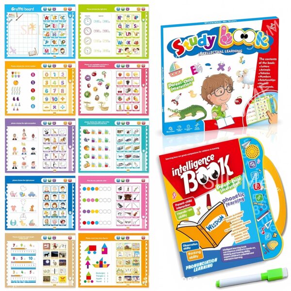 Intelligence Book for Kids - Interactive Electronic Learning Talking , Music , Study Intelligent Book for Kids