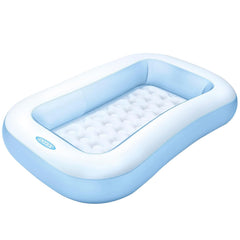 Intex Inflatable Rectangular swimming Pool, Multi Color - 5.45 ft × 3.28 ft × 0.92 ft