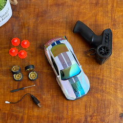 Iridescent Pearl White RC Drift Car - 36 Custom Performance Edition Remote Control Racer