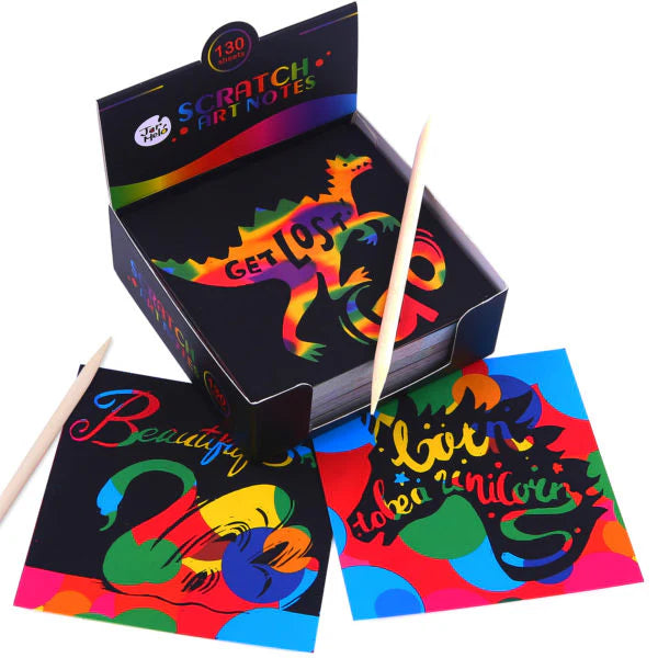 Mini Size  Black Magic Scratch Cards - 5 Cards with Stick
