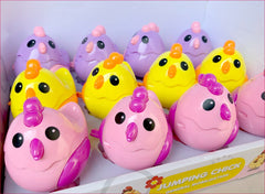 Key Operated Chicken Jumping Chick Key Toy- Any 1