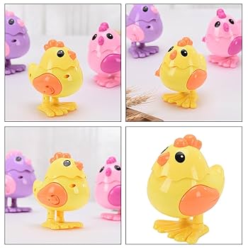 Key Operated Chicken Jumping Chick Key Toy- Any 1