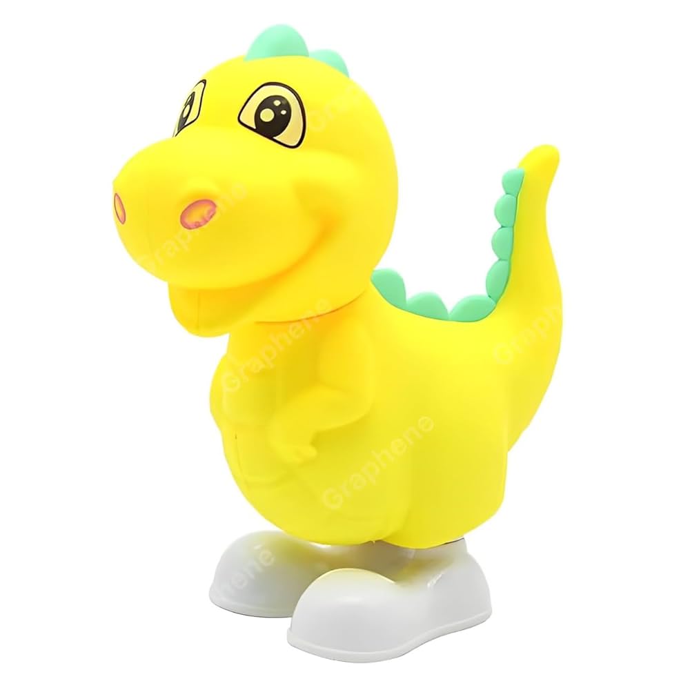 Key Operated Wind Up Toys Colourful Jumping Moving Toy - Rotating head - Dinosaur