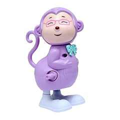 Key Operated Wind Up Toys Colourful Jumping Moving Toy - Rotating head - Monkey