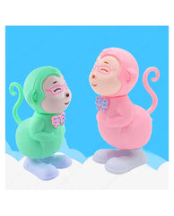 Key Operated Wind Up Toys Colourful Jumping Moving Toy - Rotating head - Monkey