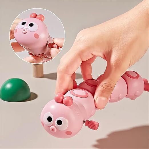 Key Operated Wind-Up Caterpillar toy - pack of any 1