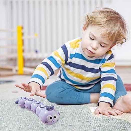 Key Operated Wind-Up Caterpillar toy - pack of any 1