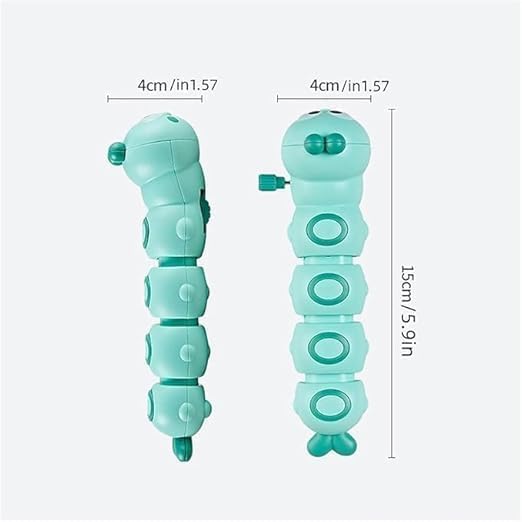 Key Operated Wind-Up Caterpillar toy - pack of any 1