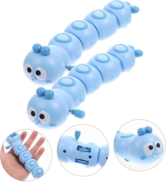 Key Operated Wind-Up Caterpillar toy - pack of any 1