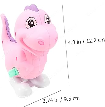 Key Operated Wind Up Toys Colourful Jumping Moving Toy - Rotating head - Dinosaur
