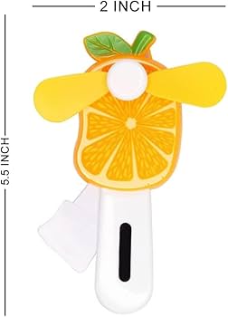Kid's Hand Pressure Mini Fruit Fan Cool Summer Fan/ Fan Without Battery - pack of Any 1