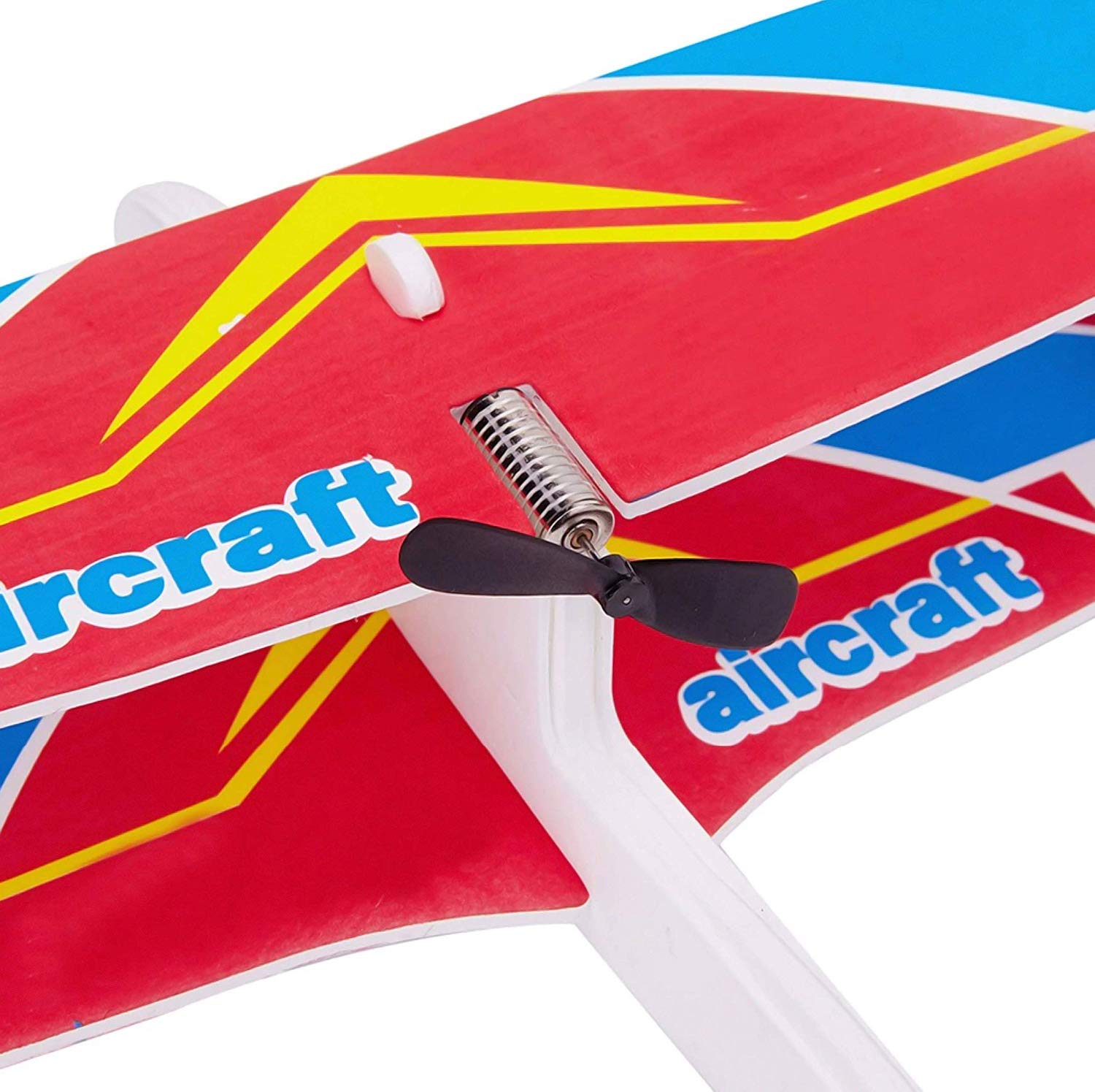 Kid's Hand Throw Power Motor Glider Flying Plane Foam Airplane Toy USB Charging, LED Light - Lightweight