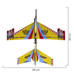 Kid's Hand Throw Power Motor Glider Flying Plane Foam Airplane Toy USB Charging, LED Light - Lightweight