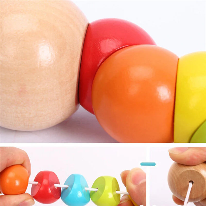 Wooden Strechable Caterpillar